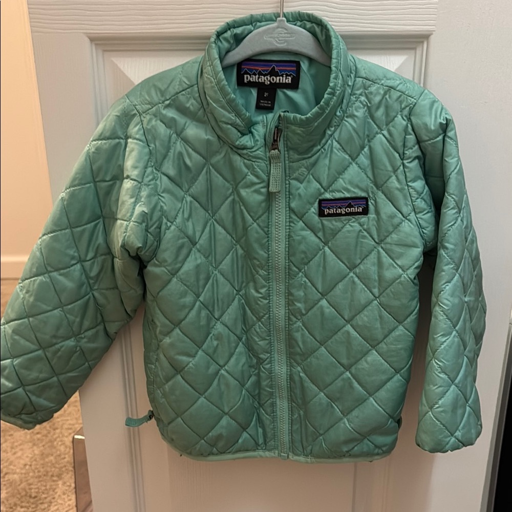 Patagonia Green Puffer Jacket Lightweight Quilted